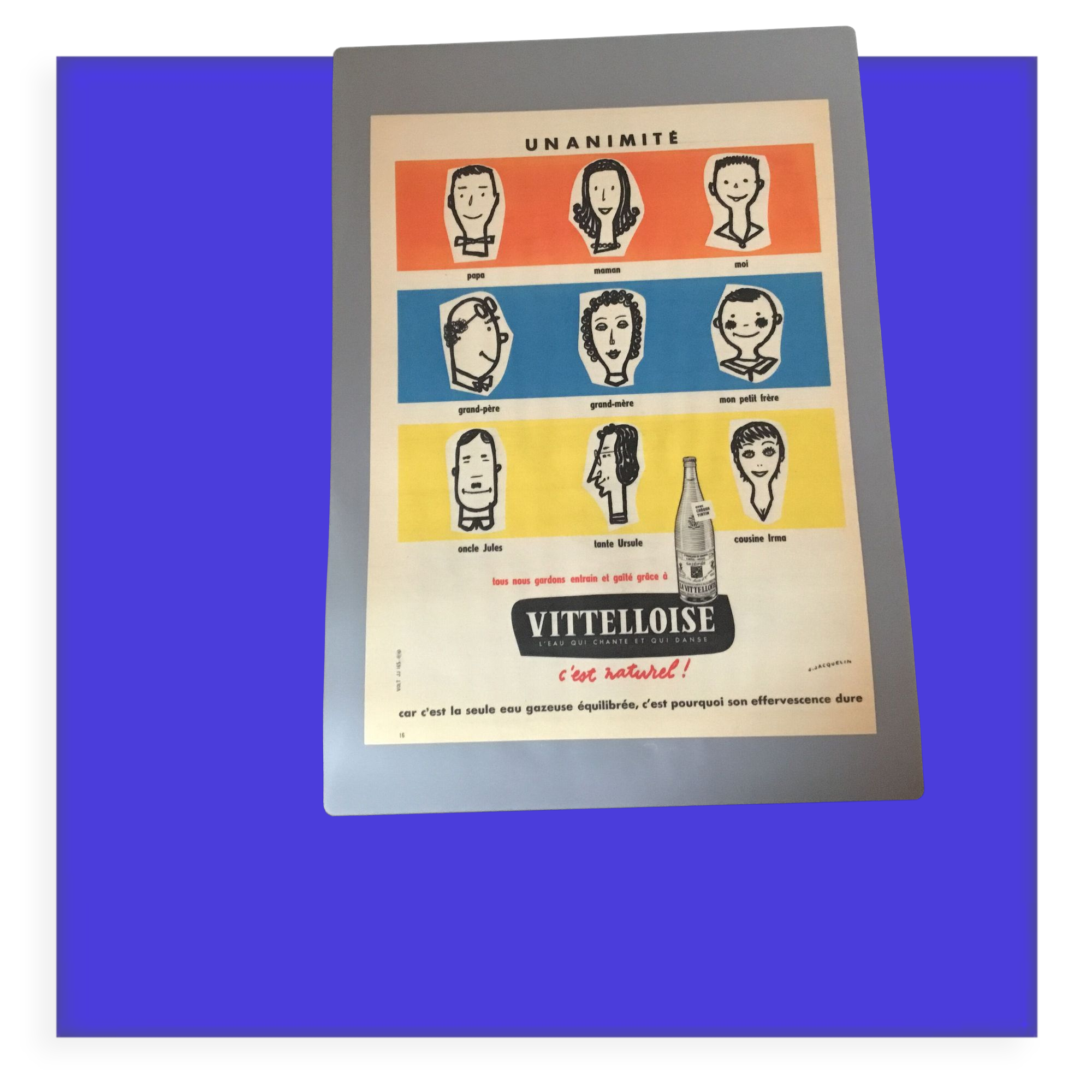 Vintage advertising to frame the vittelloise