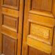 Double old door, old wooden door, large vintage door