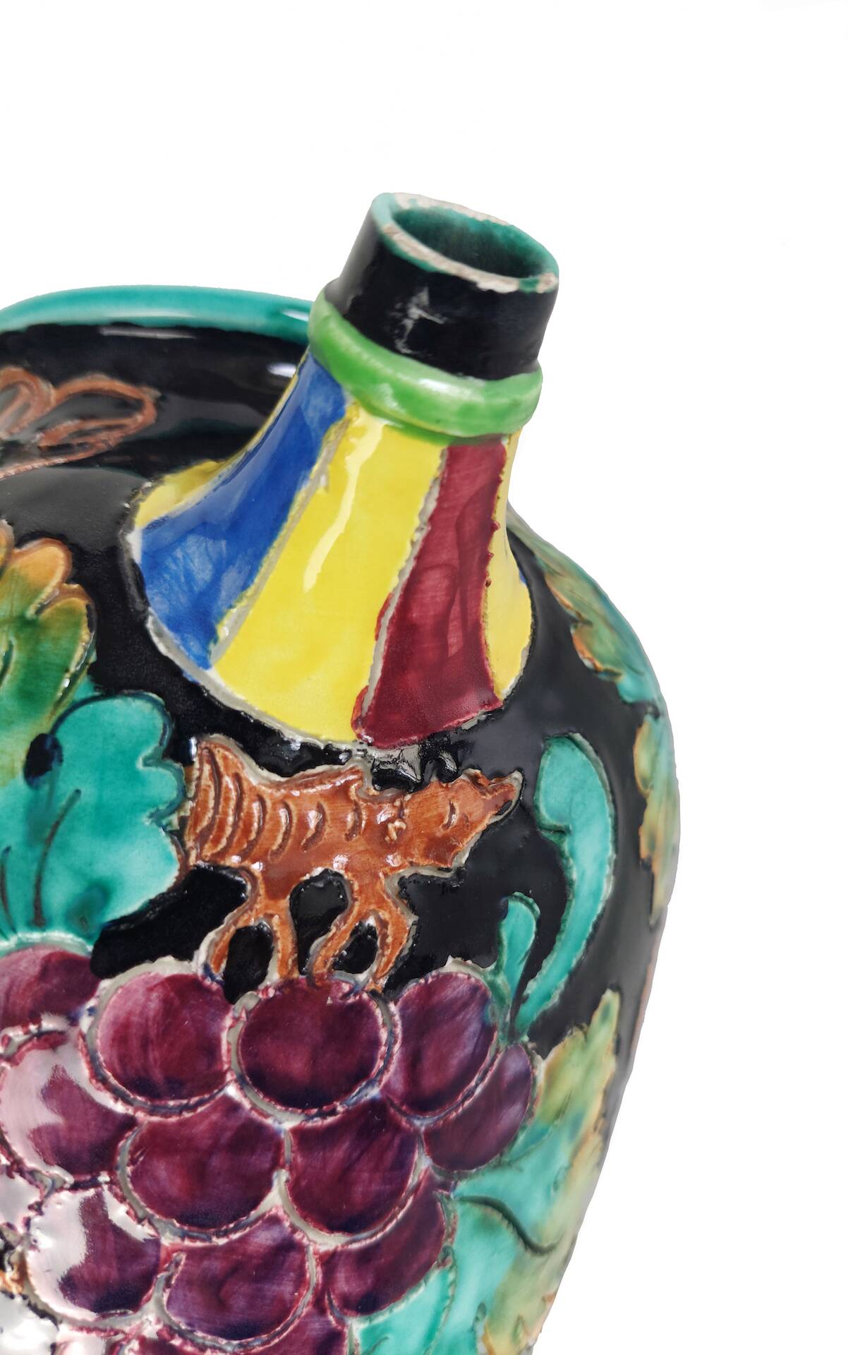 Lot of vases and carafes in earthenware and ceramic.