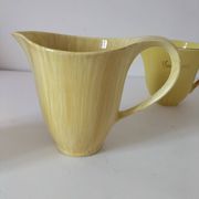 Set of three Salins Clair de Lune Panama vintage jugs.