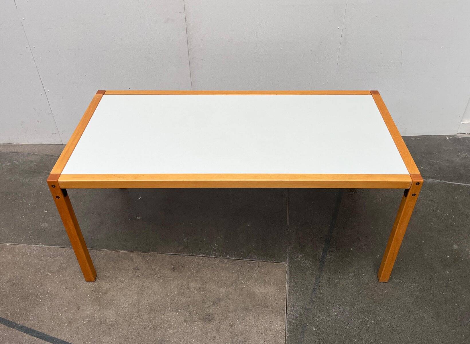 Vintage German Postmodern dining table or desk from the Profilsystem series by Flötotto, 1970s.