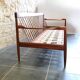 Vintage Scandinavian 3-seater canapé in solid wood