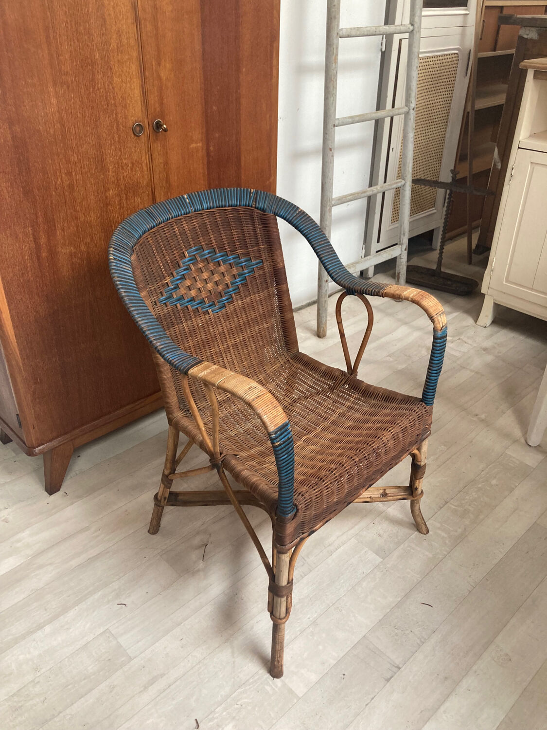 Rattan armchair
