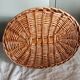 Vintage -Petite corbeille  pour chat en rotin