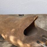 Old wooden shoe trees shapes vintage shoes