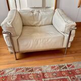 Cassina lc3 armchair authentic - luxury version in feathers - excellent condition