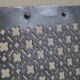 Half-moon antique wrought iron fire screen from the 19th century.