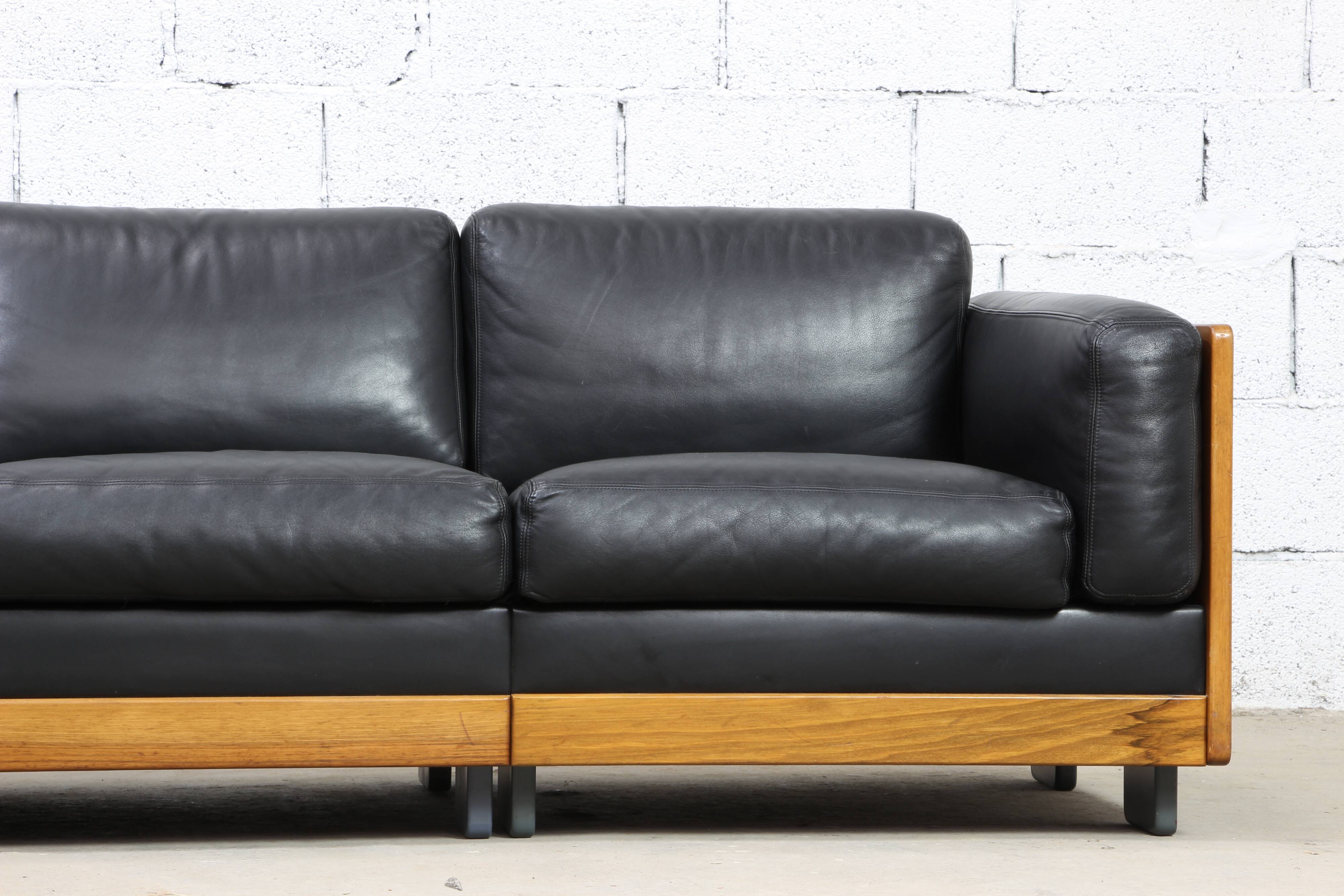 Leather sofa Afra & Tobia Scarpa Cassina