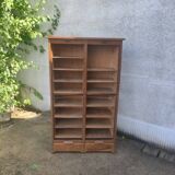 Double filing cabinet, curtain cabinet