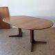 Scandinavian teak oval table from the 1960s, extendable up to 243 cm.