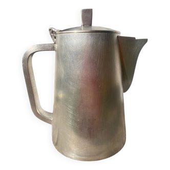 Art Deco silver-plated metal teapot