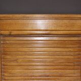 Light oak curtain binder