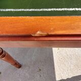 Desk green leather top