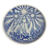 Assiette de Noël Gustavsberg "Jultallrik 9" 1979, design par Sven Jonson, édition limitée, 20 cm