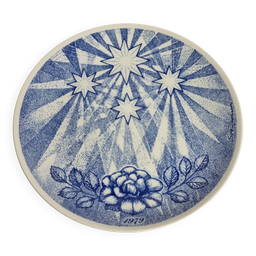 Gustavsberg Christmas plate "Jultallrik 9" 1979, design by Sven Jonson, limited edition, 20 cm
