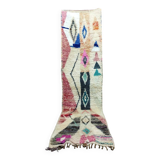 Handmade Berber Bohemian Wool Runner Rug