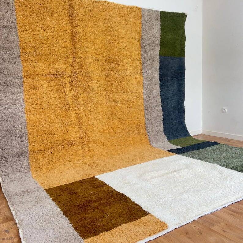 Large handmade Berber rug 400cm x 300cm