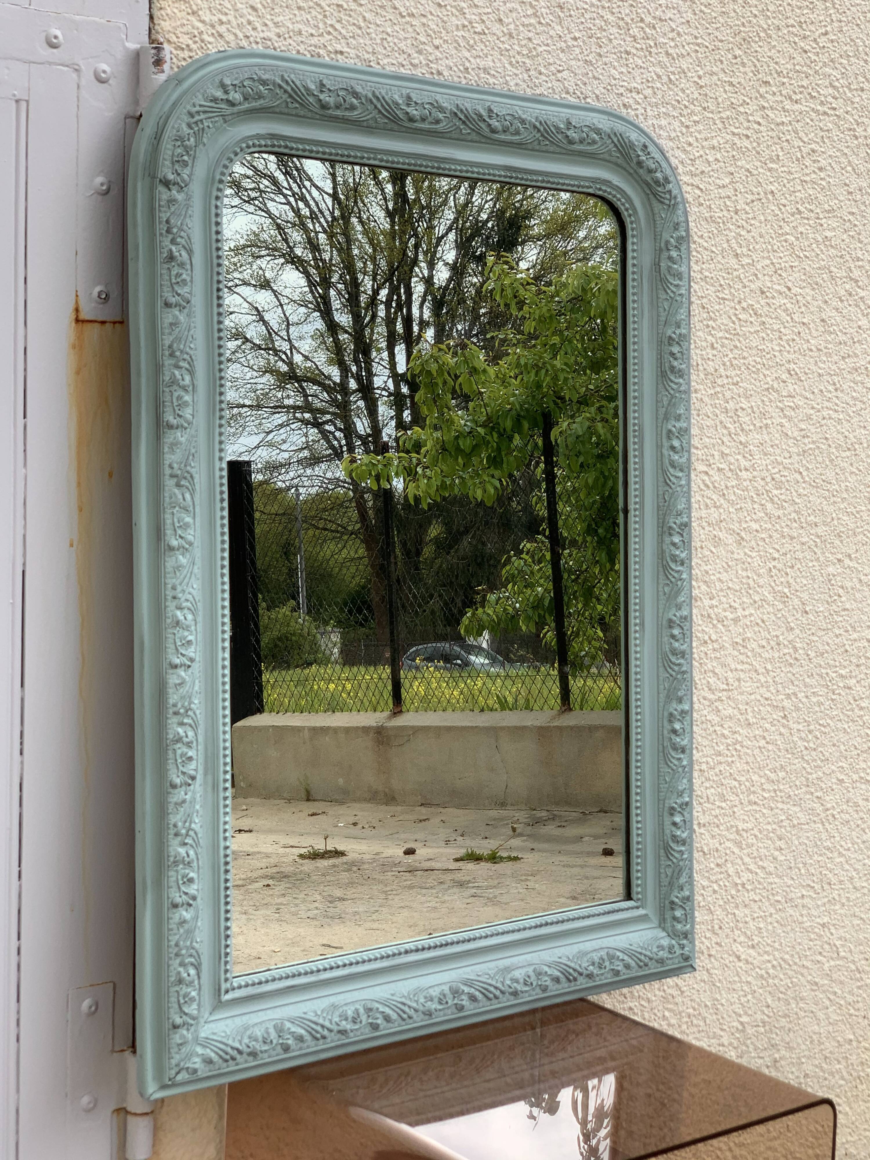 Mirror Louis Philippe celadon 68x92