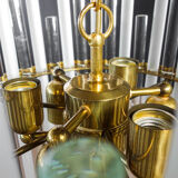 Vintage christoph palme design chandelier - glass pegs - 1960s