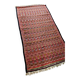 Grand tapis kilim ancien aux motifs géométriques tribaux 260 x 130 cm