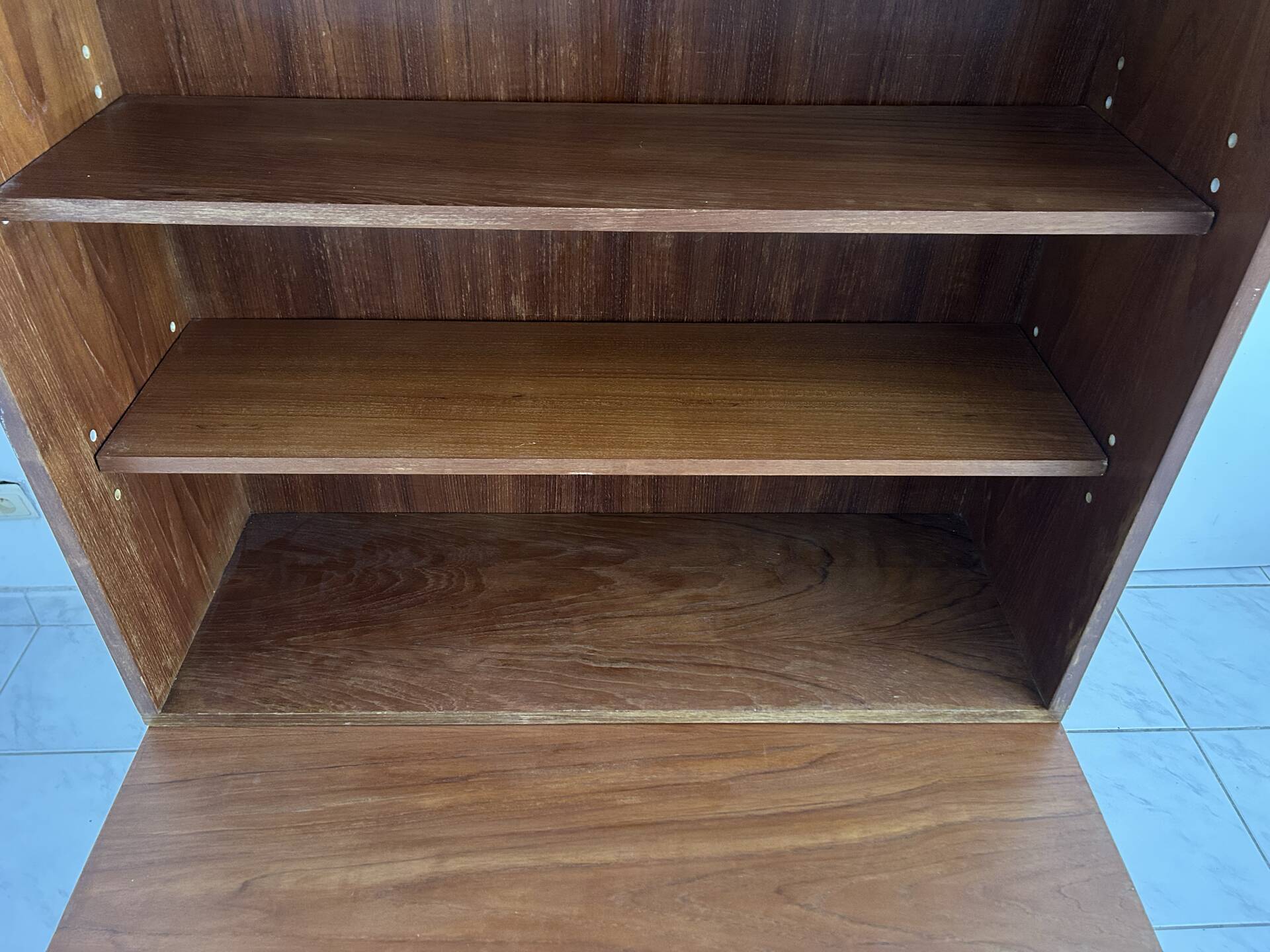 Vintage mid century modern bookcase Scandinavian style