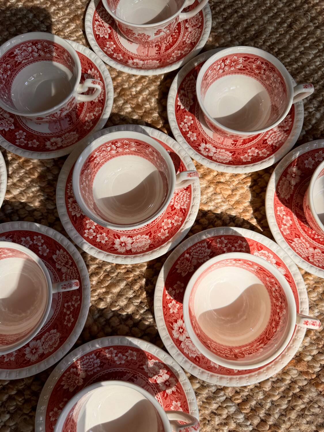 Ensemble de 9 tasses à thé et sous-tasses Villeroy et Boch Rusticana