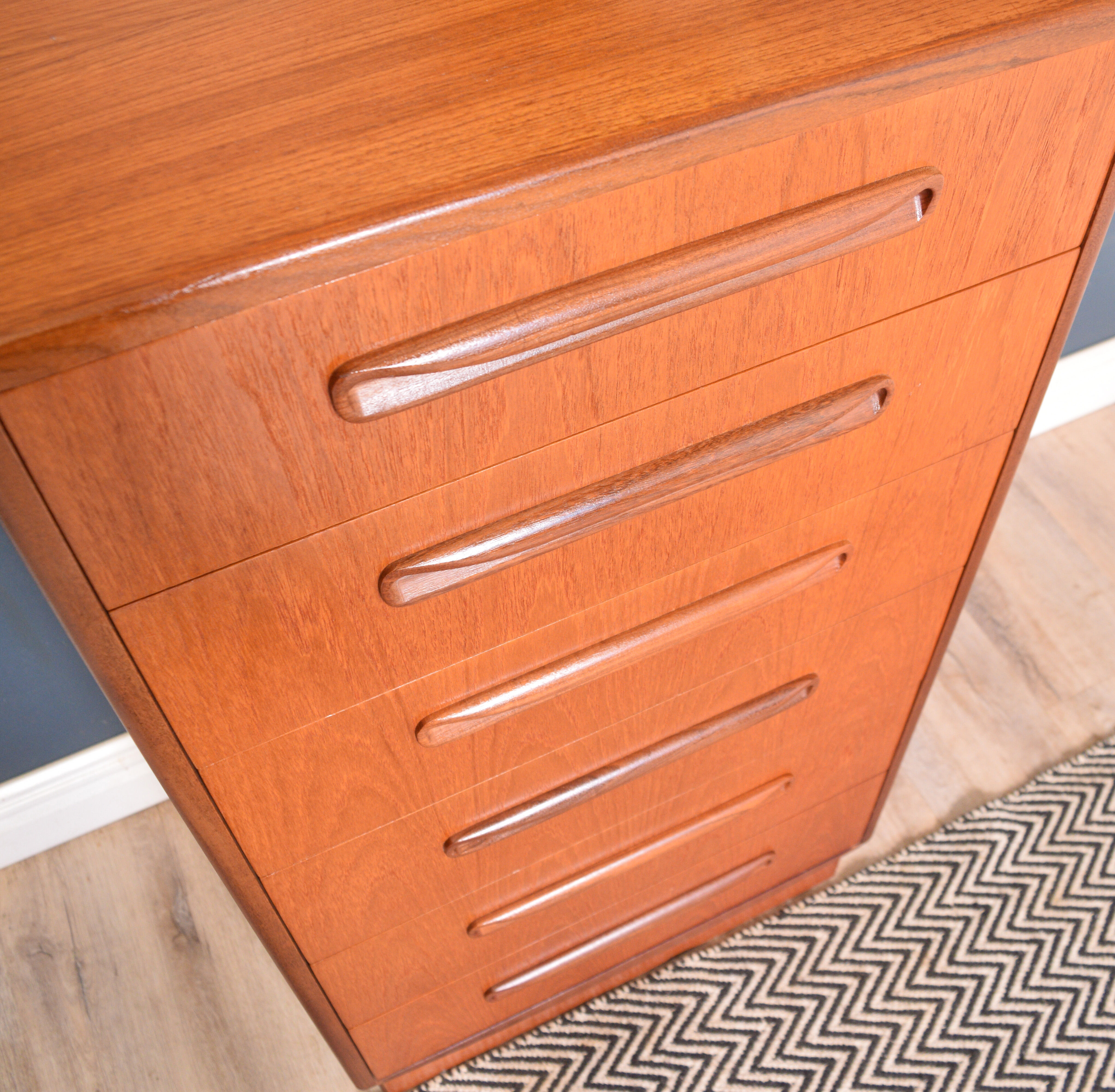 G-Plan Fresco teak 6 drawer chest of drawers