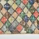 2x9 Vintage Multicolor Geometric Turkish Runner Rug, 75x266Cm