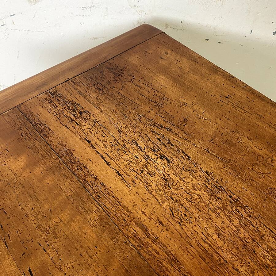 Solid wood farm table