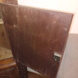 Walnut corner cabinet (notch)