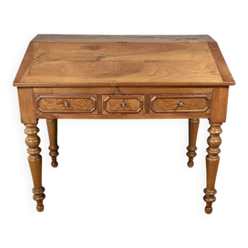 Bureau de Pente en Noyer massif, style Louis-Philippe - 2ème partie XIXe