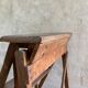 Vintage wooden painter's stepladder 6 folding steps