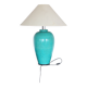 Lampe en céramique turquoise