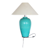 Lampe en céramique turquoise