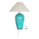 Lampe en céramique turquoise
