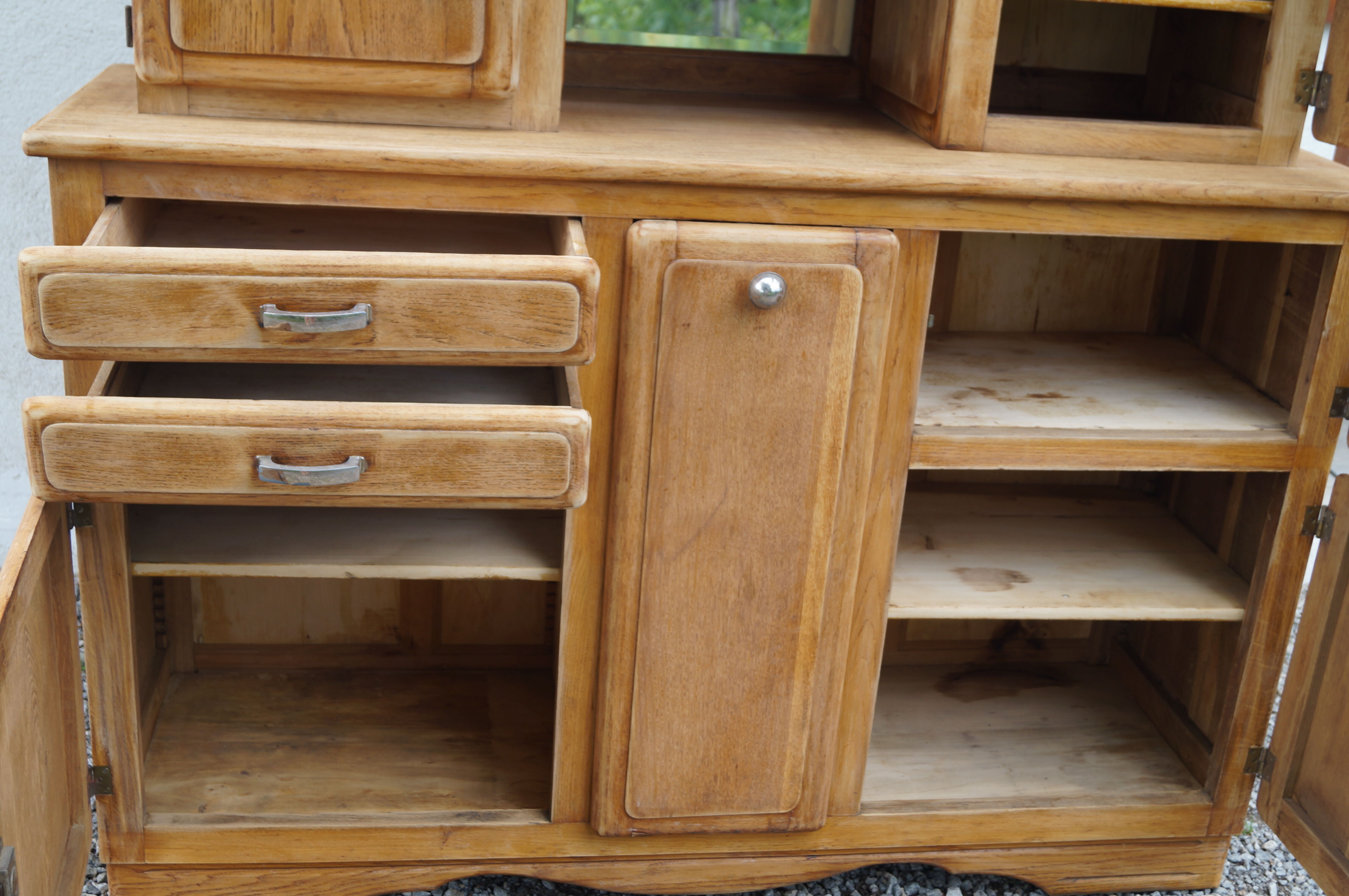 Mado sideboard in sanded solid wood