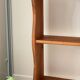 Shelf to stand or hang with 3 vintage wood trays