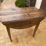 Rustic Wooden Shutter Round Dining Table Vintage Wooden Legs