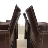 Set of 4 Matteo Grassi Korium dining/conference chairs by Tito Agnoli