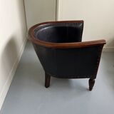 Fauteuil Hollandais Cabriolet cuir