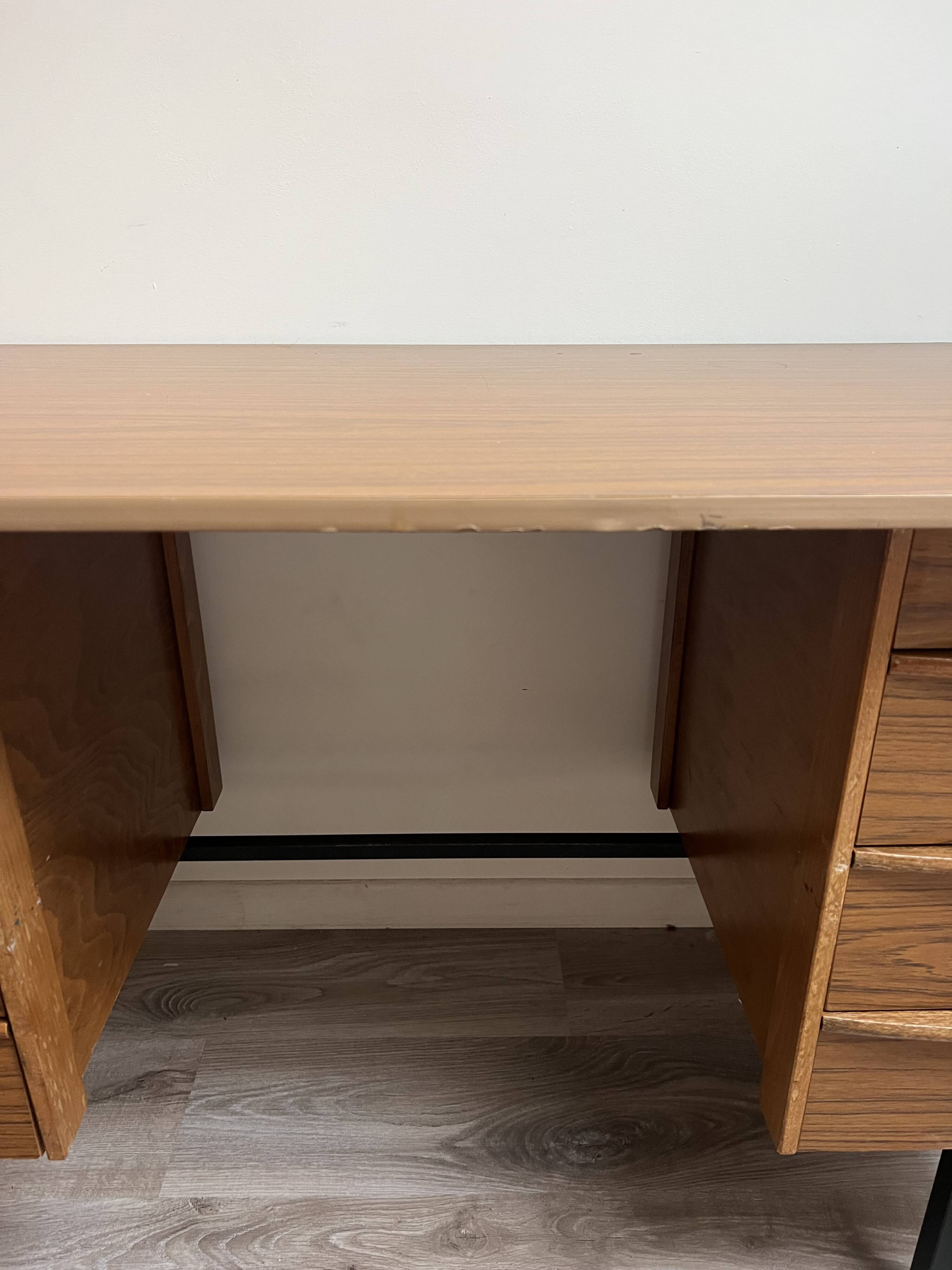 Vintage wood and formica desk