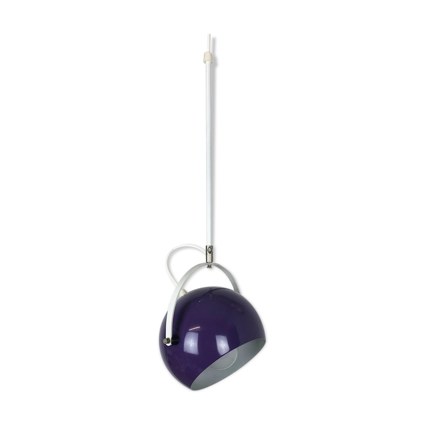 Adjustable Pop Art  Hanging Light with Purple Spot, Germany, 1970s