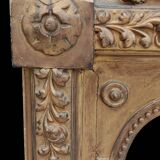 Old gilded mirror with pediment