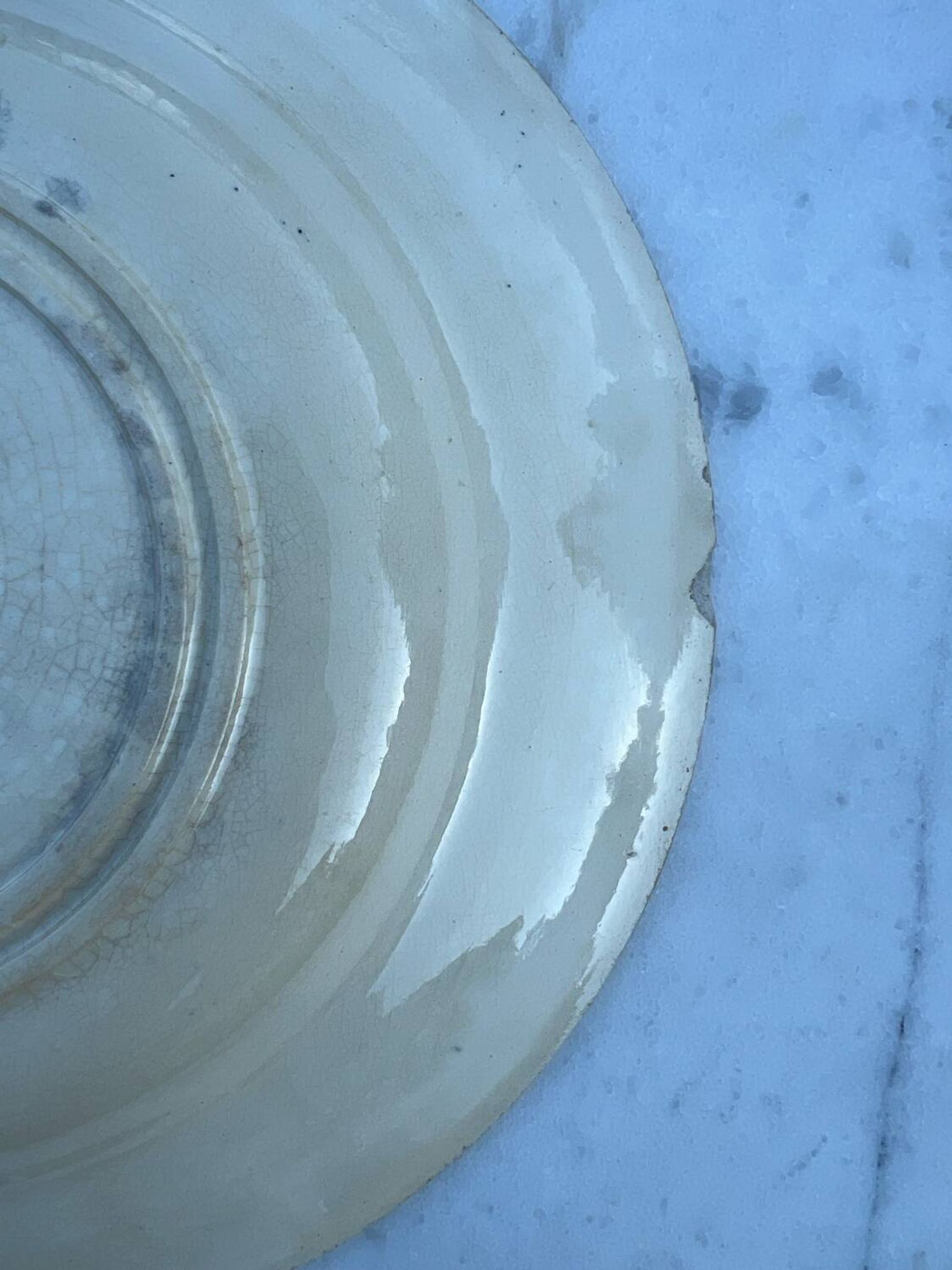 Gien Chardon iron earthenware soup plate
