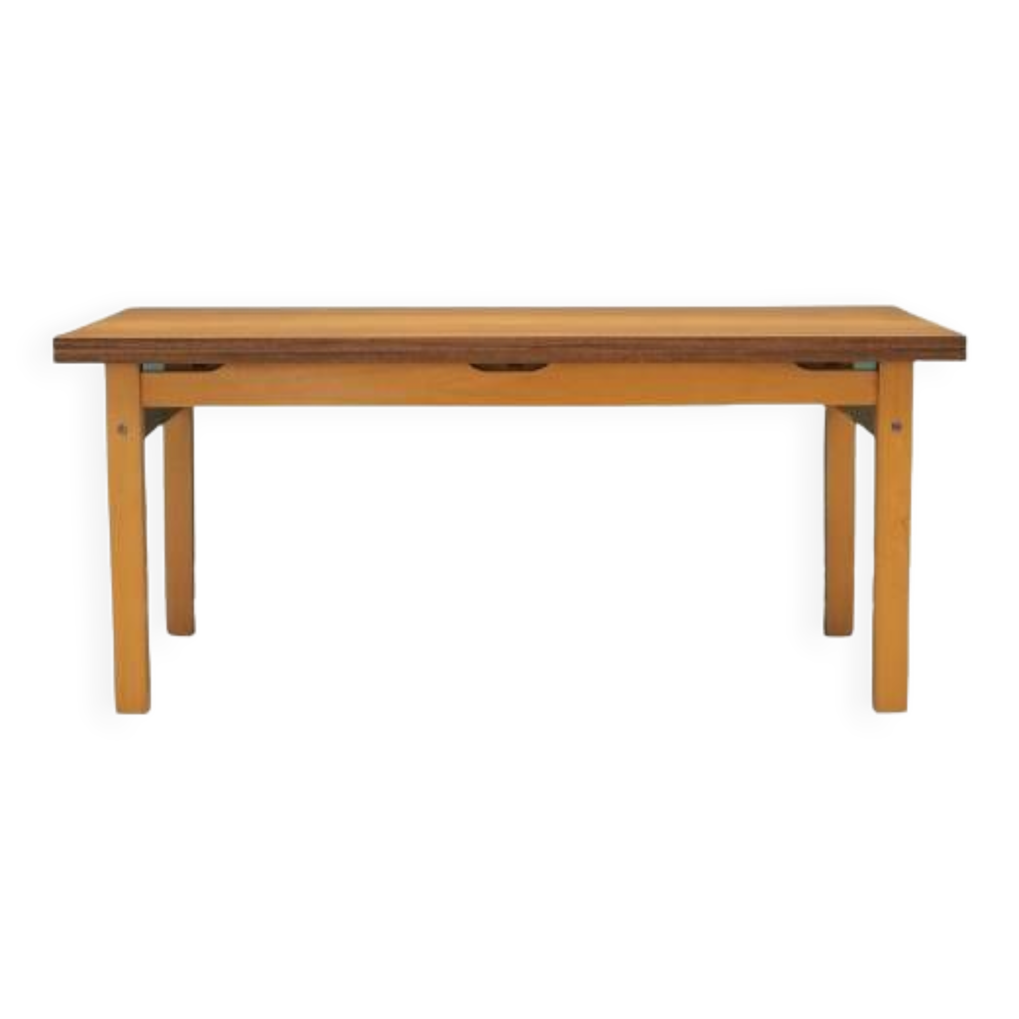Beech table, Danish design, 1980s, manufacturer: OFM