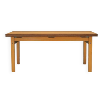 Beech table, Danish design, 1980s, manufacturer: OFM