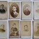 Set of 21 old photographic portraits from the end of the 19th century to the beginning of the 20th century