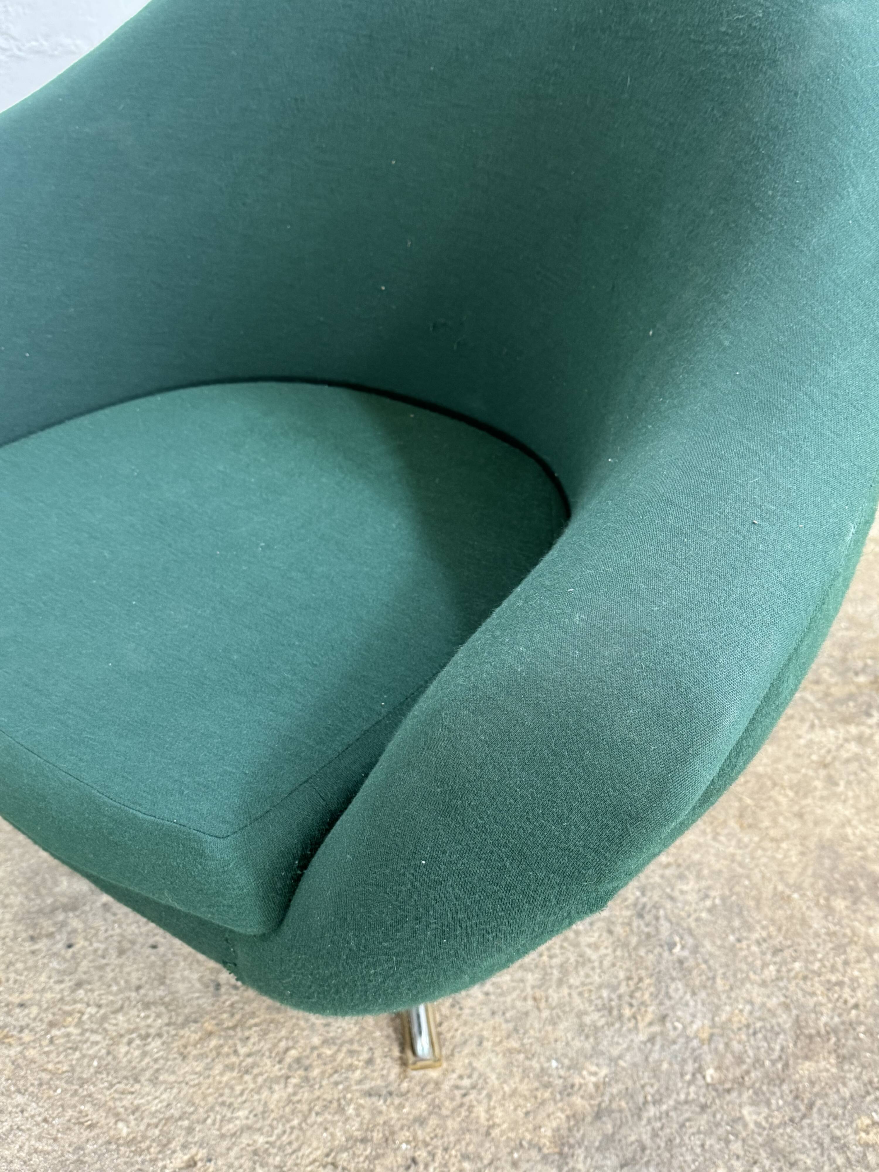 Vintage green egg chair