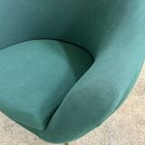 Vintage green egg chair