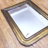 Antique Louis Phillipe mirror, gilded with gold leaf - "Marcelin"